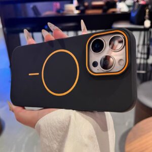 Simple Ring Silicone Case for Apple iPhone Series (Inside Cloth)