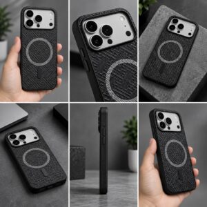 Geometric Shield MagSafe Case For Apple Iphone Series