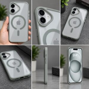Halo Shield Magsafe Transparent Case For Apple iPhone Series
